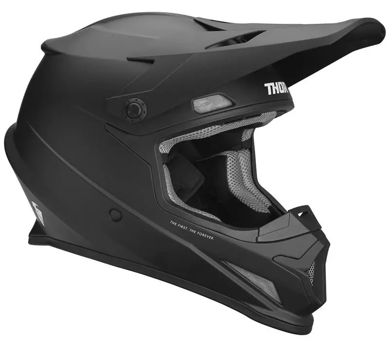 Thor Mx Sector Matte Black Helmet S22 1