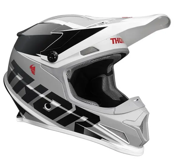 Thor Mx Sector Fader Helmet Blk Wht S22 1