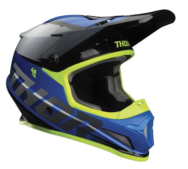 Thor Mx Sector Fader Helmet Blu Blk S22 1