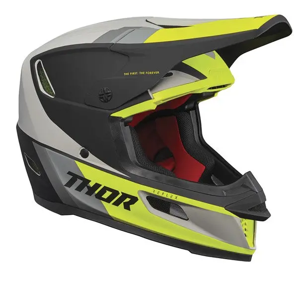 Thor Mx Reflex Apex Helmet Acid Gry S22 1