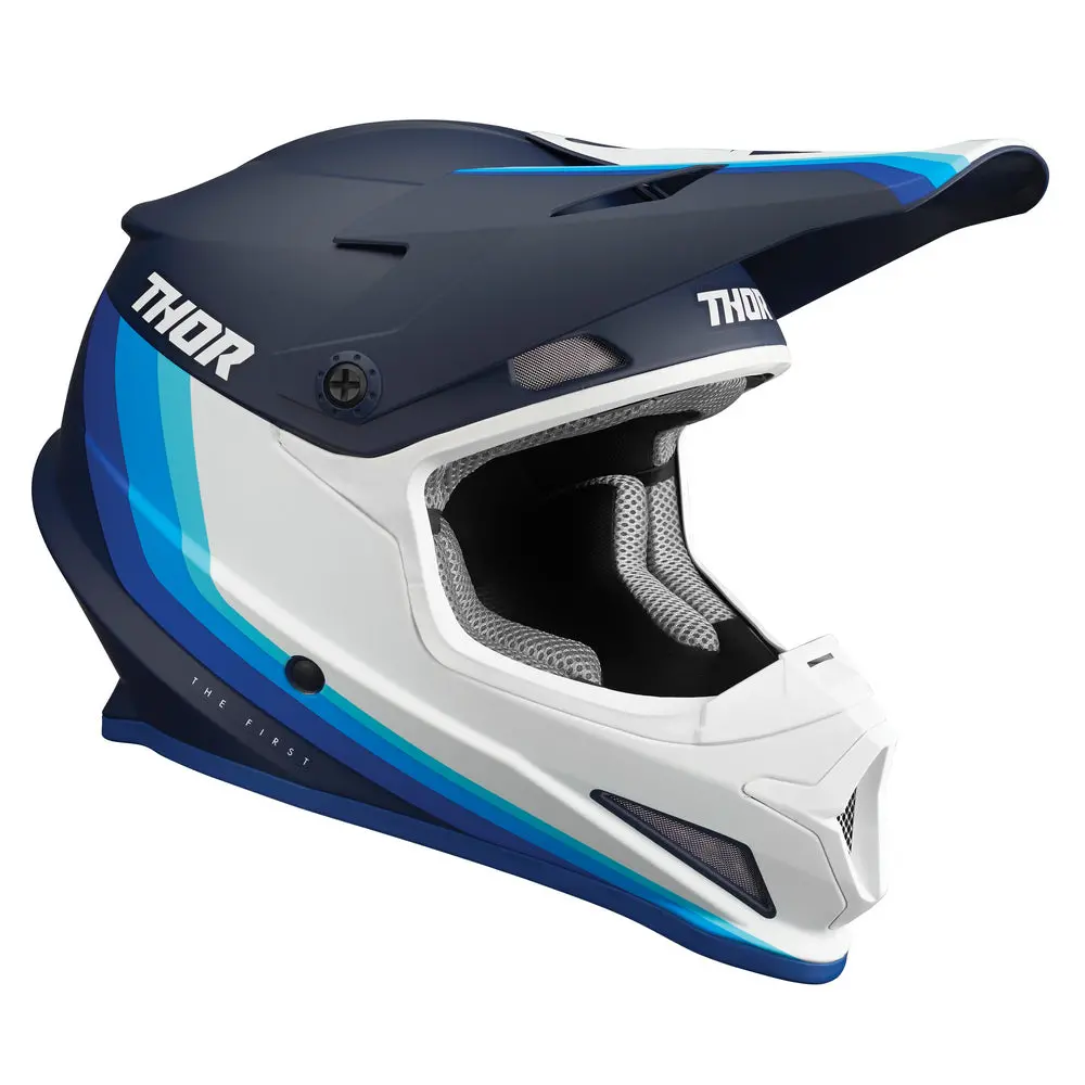 Thor Mx Sector Runner Mips Helmet Navy White 1