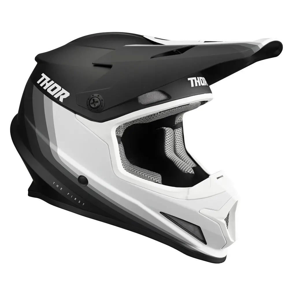 Thor Mx Sector Runner Mips Helmet Black White 4