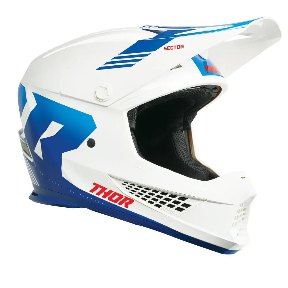 Thor Sector 2 Carv Helmet Wh/Bl 1