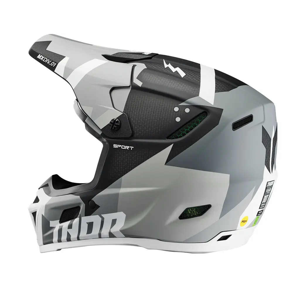Thor Helmet Reflex Brave Grey/White 1