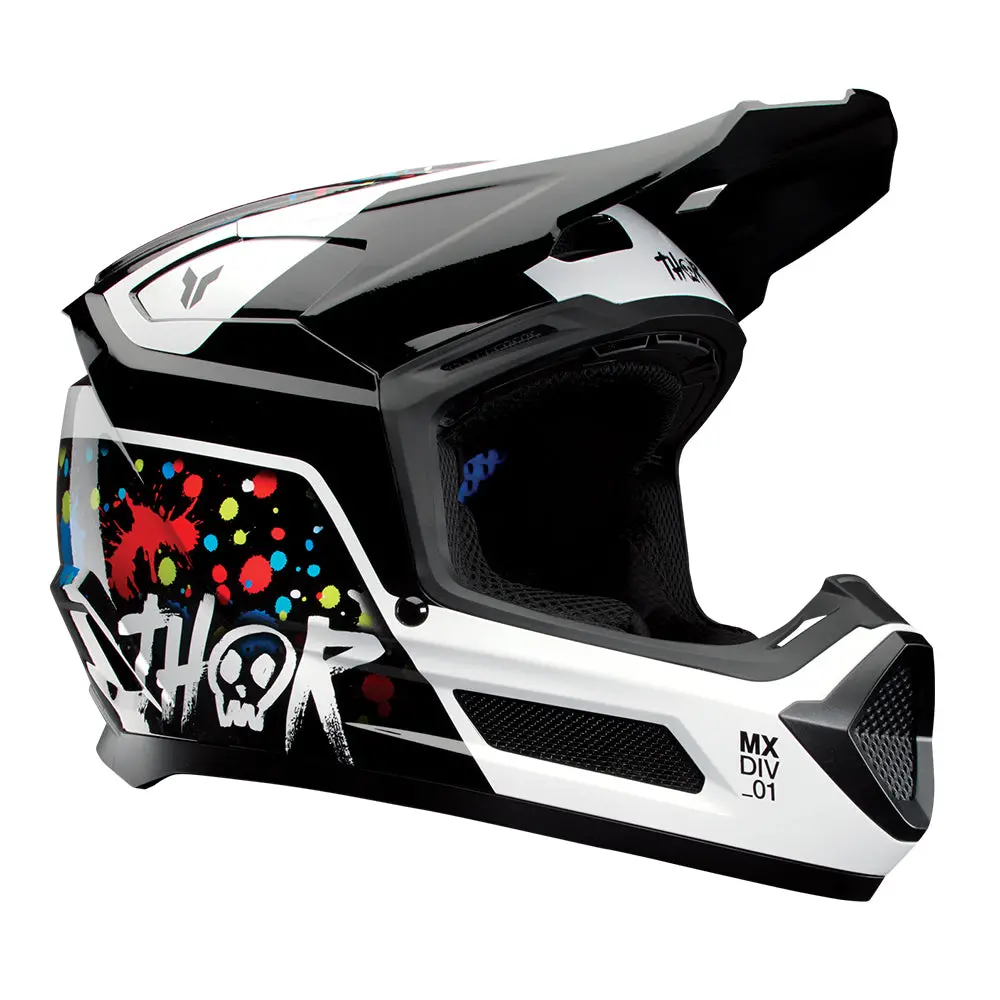Thor Helmet Fleet Splat Black Youth 1