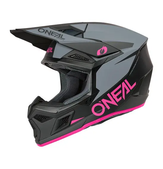 O'neal 2026 3Srs Solid Helmet - Pink/Grey/Black 1