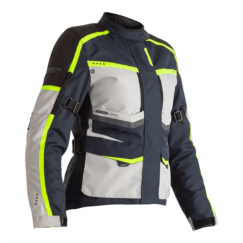 Rst Maverick Ce Ladies Textile Jacket [Blue/Flo Yellow] 1