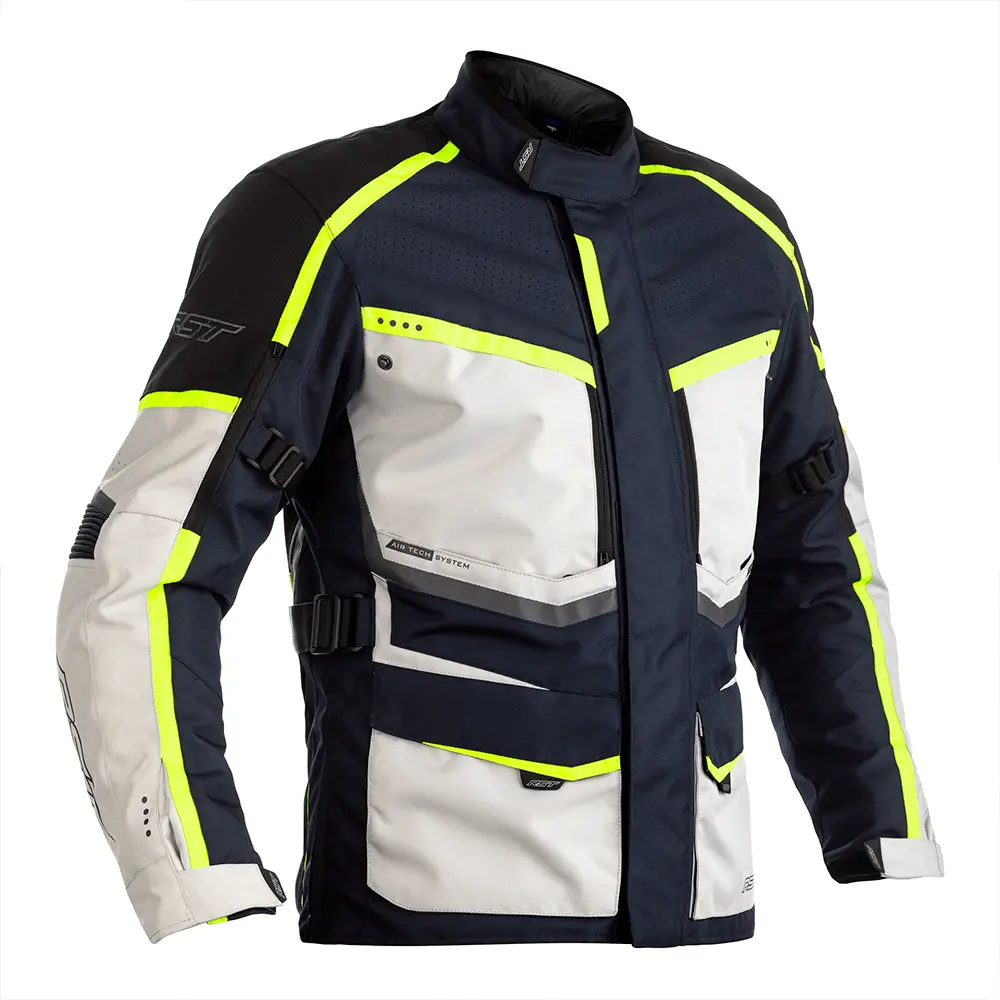 Rst Maverick Ce Textile Jacket [Blue/Flo Yellow] 1
