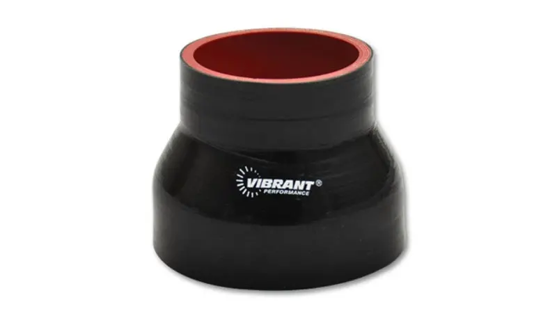 Vibrant 4-Ply Silicone Transition Coupler – 3.25” To 3.5” Id, 3” Length, Black 1