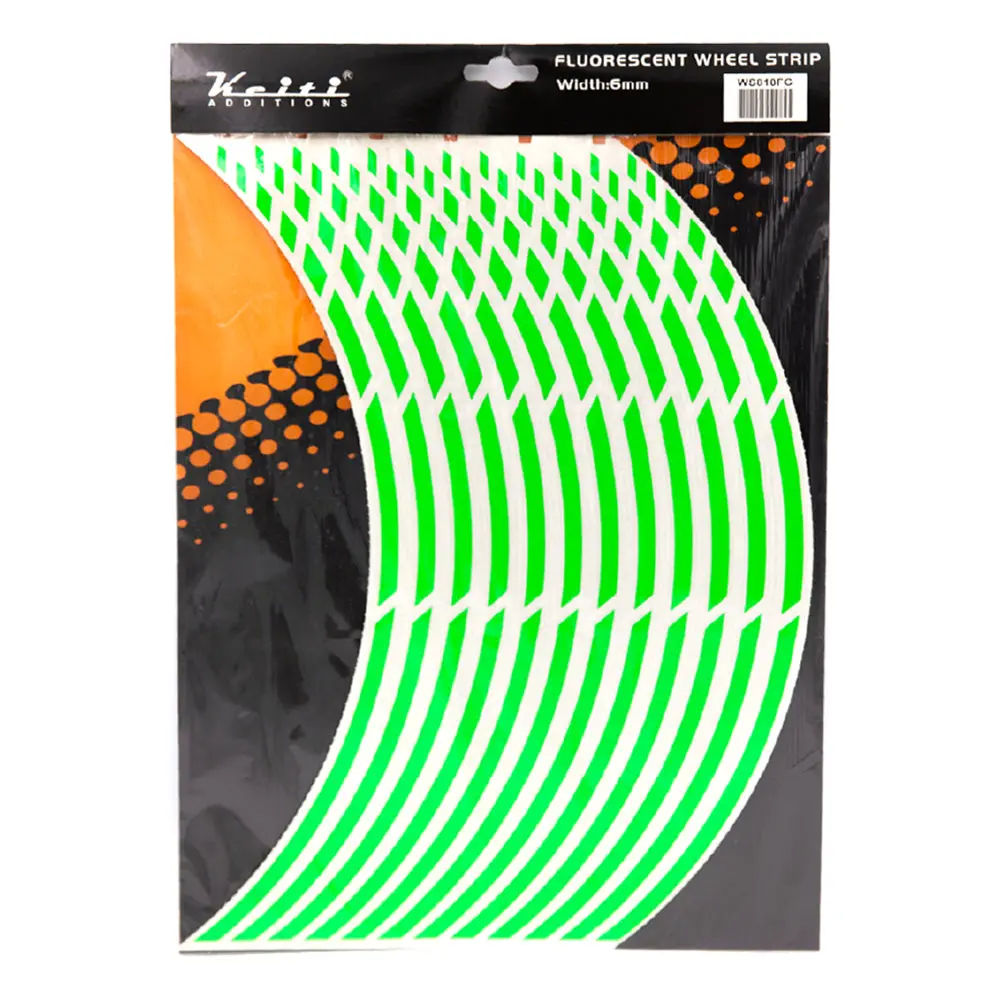Keiti Non-Reflective Wheel 3 Stripe Ws810fg [Fluro Green] 1