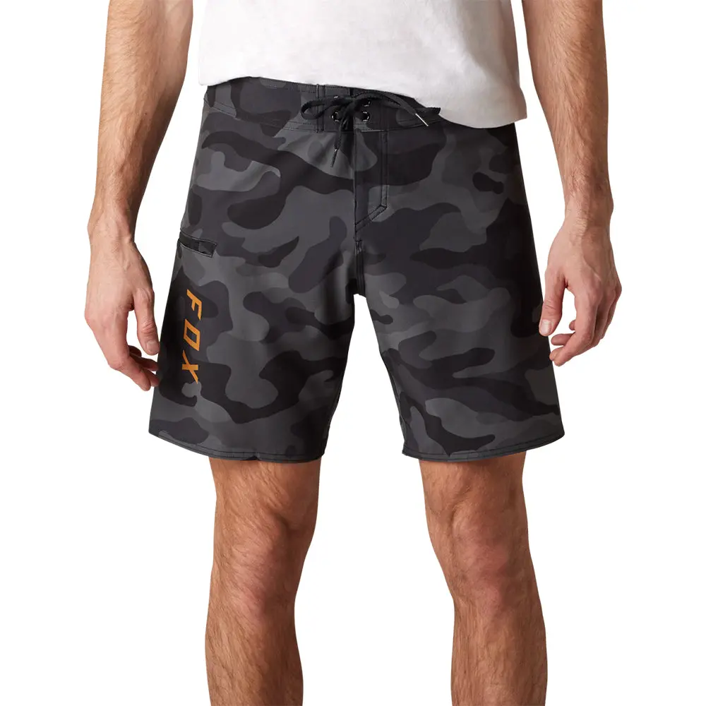 Fox Overhead Camo Stretch 18 Inch Boardshorts [Black Camo] 1