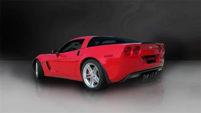 Corsa 06-11 Chevrolet Corvette C6 Z06/Zr1 Sport Cat-Back Dual Rear Exit W/ Twin 4.0In Black Tips 2
