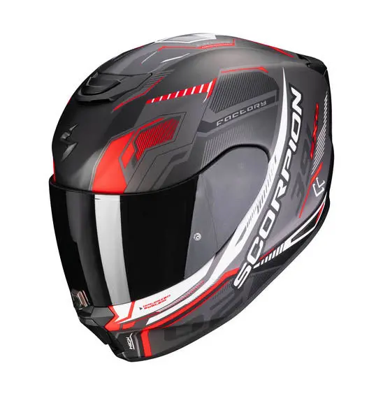 Scorpion Exo-391 Haut - Matt Black/Silver/Red 1