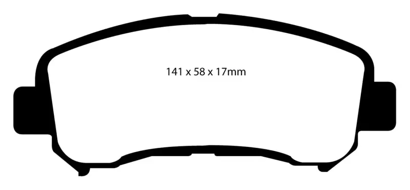 Ebc Redstuff High-Performance Front Brake Pads For 2014+ Nissan Juke 1.6L Turbo Nismo Rs 1