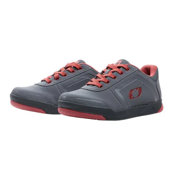 O'neal Pinned Flat Pedal Shoe - Grey/Red 1