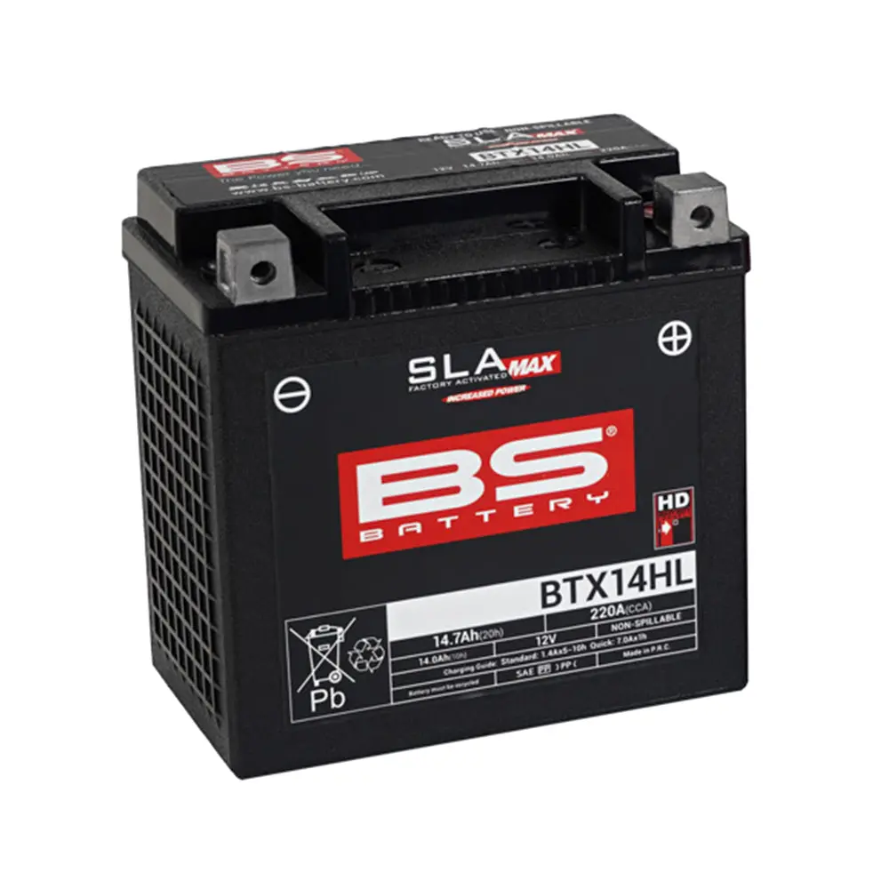 Bs Battery Btx14hl *Max* Sla - Increased Power (Ytx14hl) 1