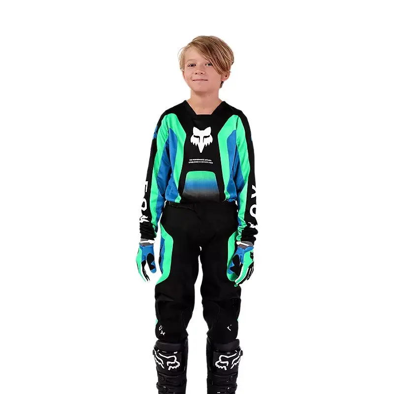 Fox Youth 180 Ballast Pants [Black/Blue] 1