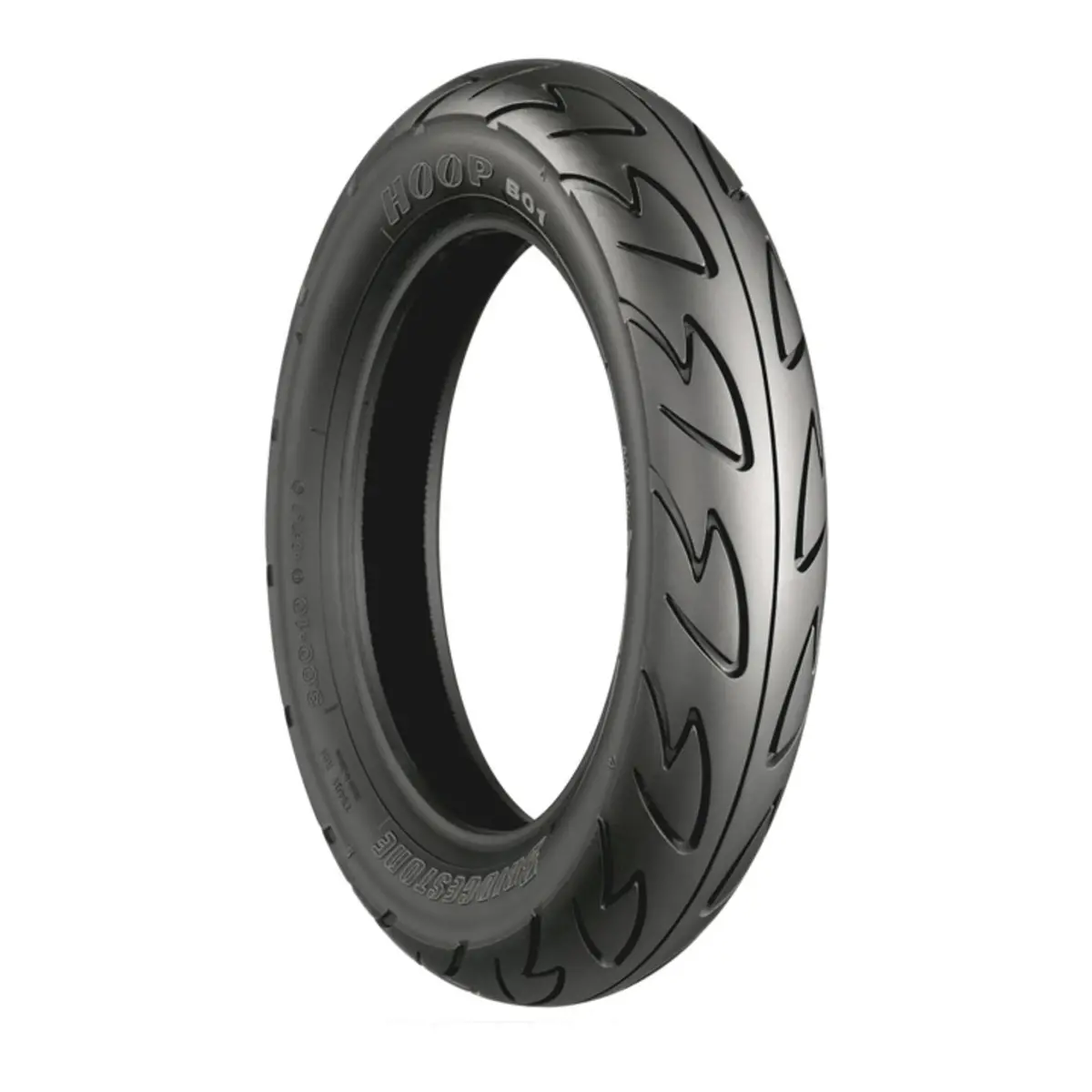 Bridgestone B01 Hoop 100/80-10 Front / Rear Scooter Tubeless Tyre 1