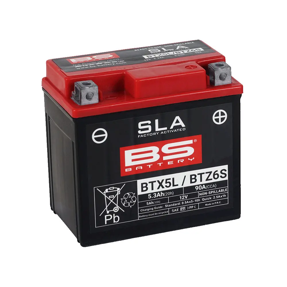 Bs Battery Btx5l / Btz6s Sla (Ytx5l-Bs / Ytz6s-Bs) 1