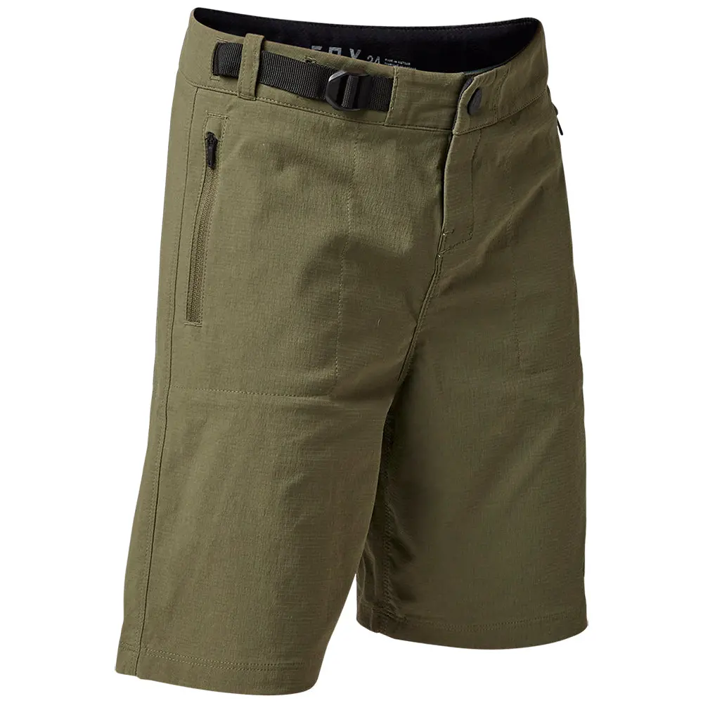 Fox Youth Ranger Shorts With Liner [Olive Green] 1