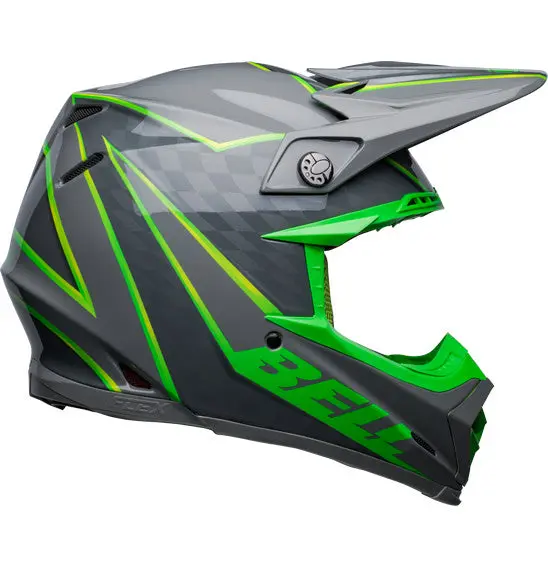 Bell Moto-9S Flex Sprite Gloss Grey/Green 1