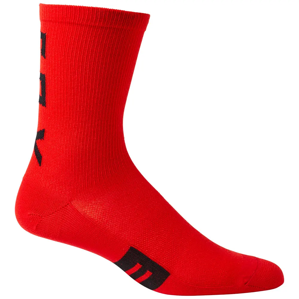 Fox 6 Inch Flexair Merino Socks [Flo Red] S/M 1