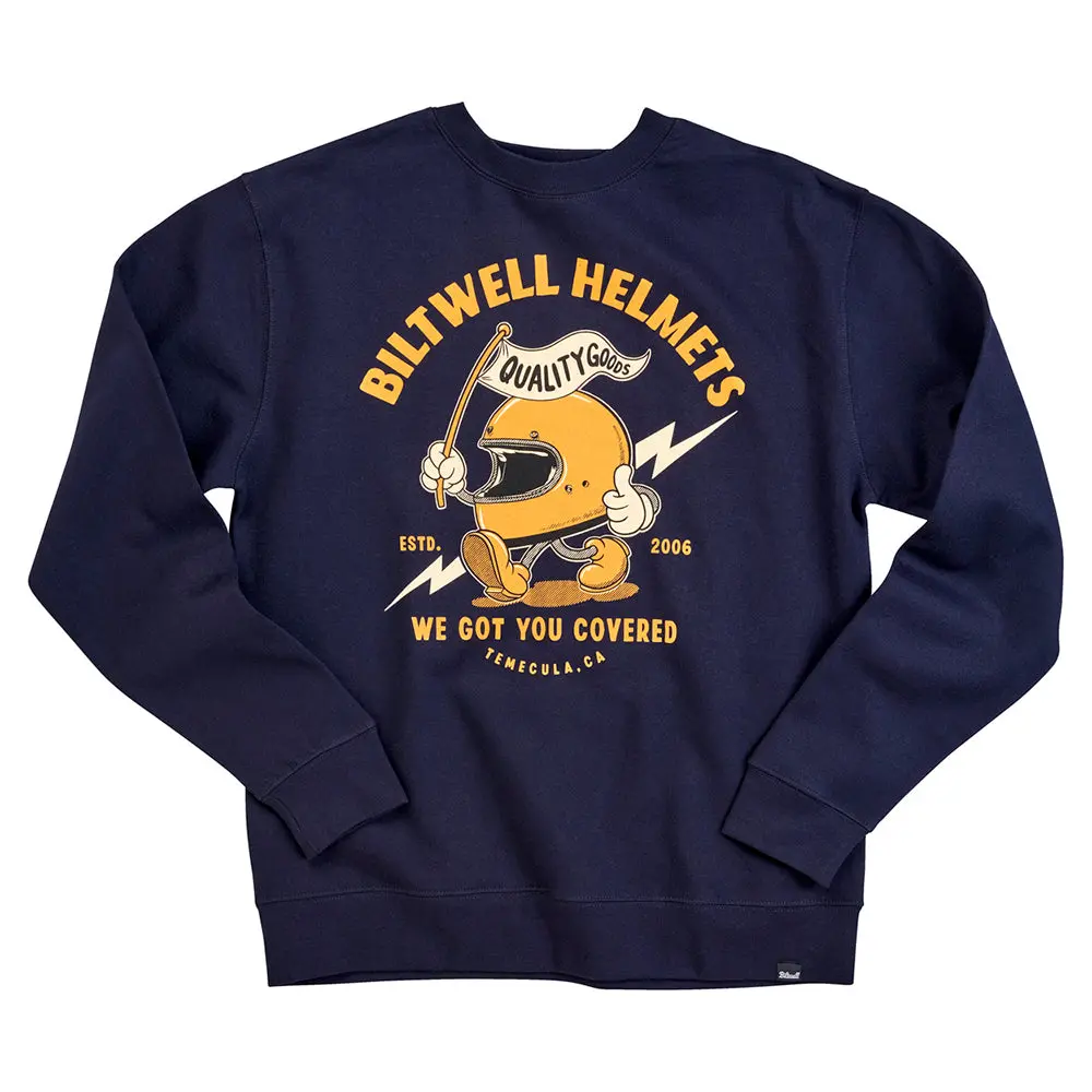 Biltwell Crew Neck [Covered Navy] 1