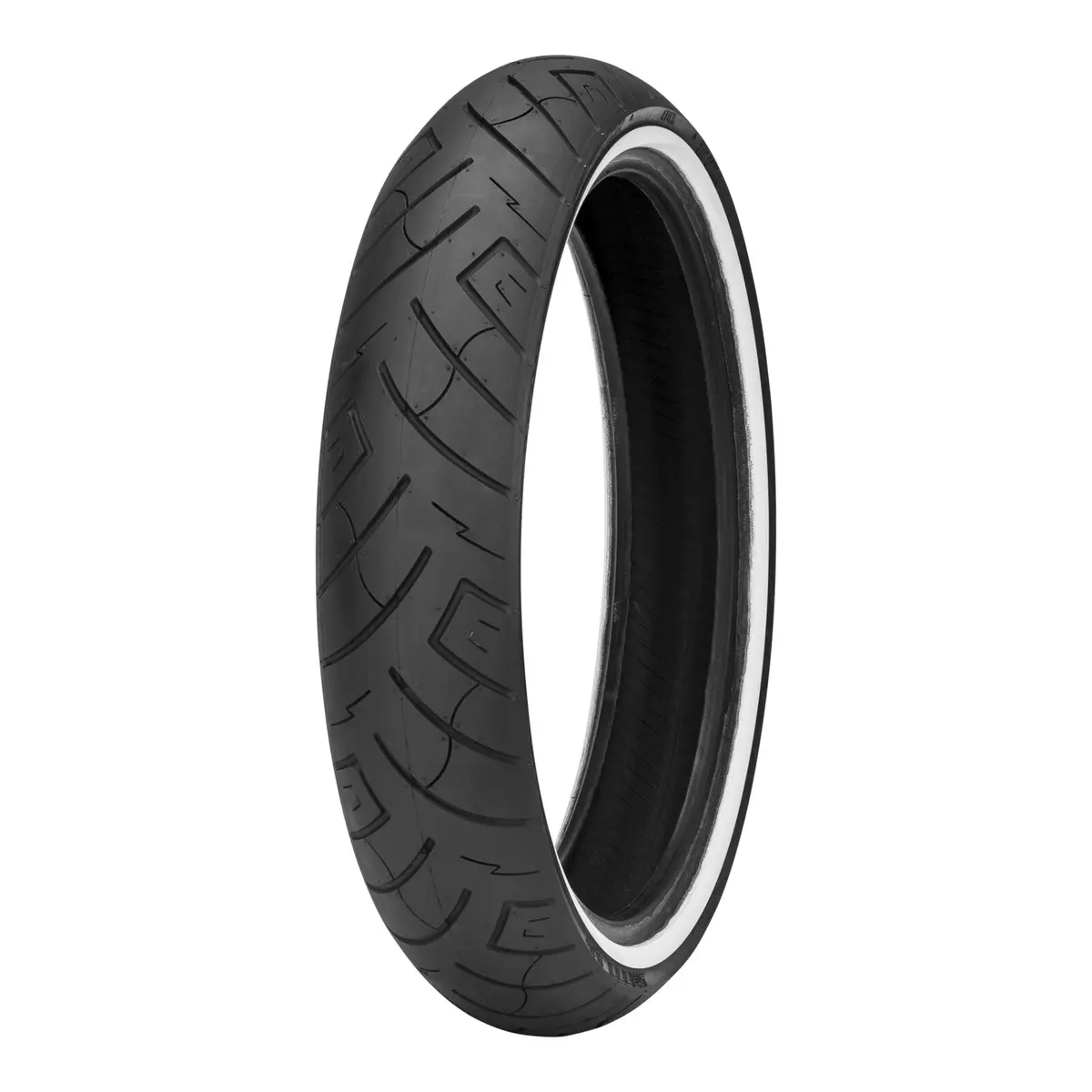Shinko Sr777 130/90-16 Front Tubeless Cruiser Tyre White Wall 1