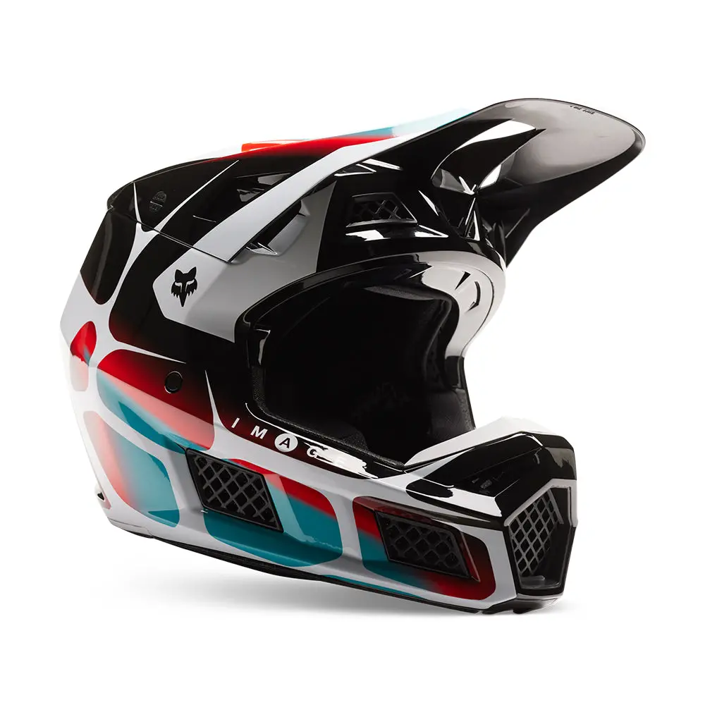 Fox V3 Rs Syz Helmet Mips Ece [Black/White] 1