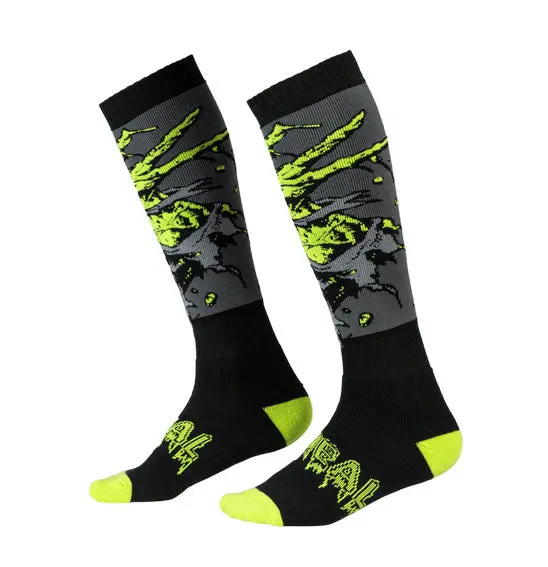 O'neal Pro Mx Zombie Sock - Black/Green 1