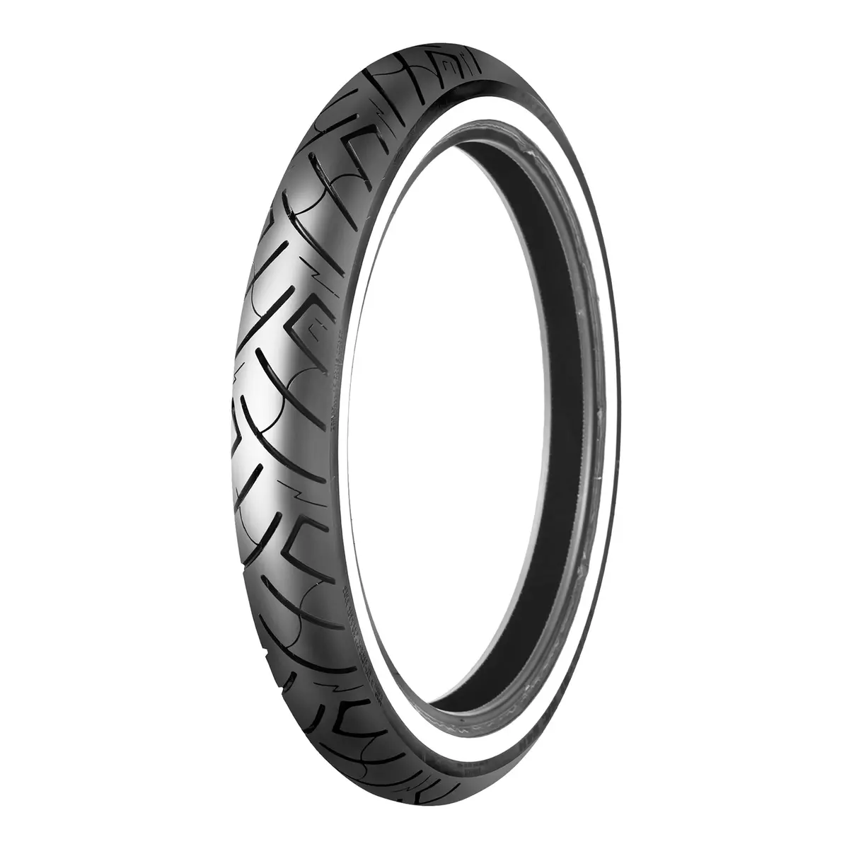 Shinko Sr777 140/80-17 Front Tubeless Cruiser Tyre (White Wall) 1