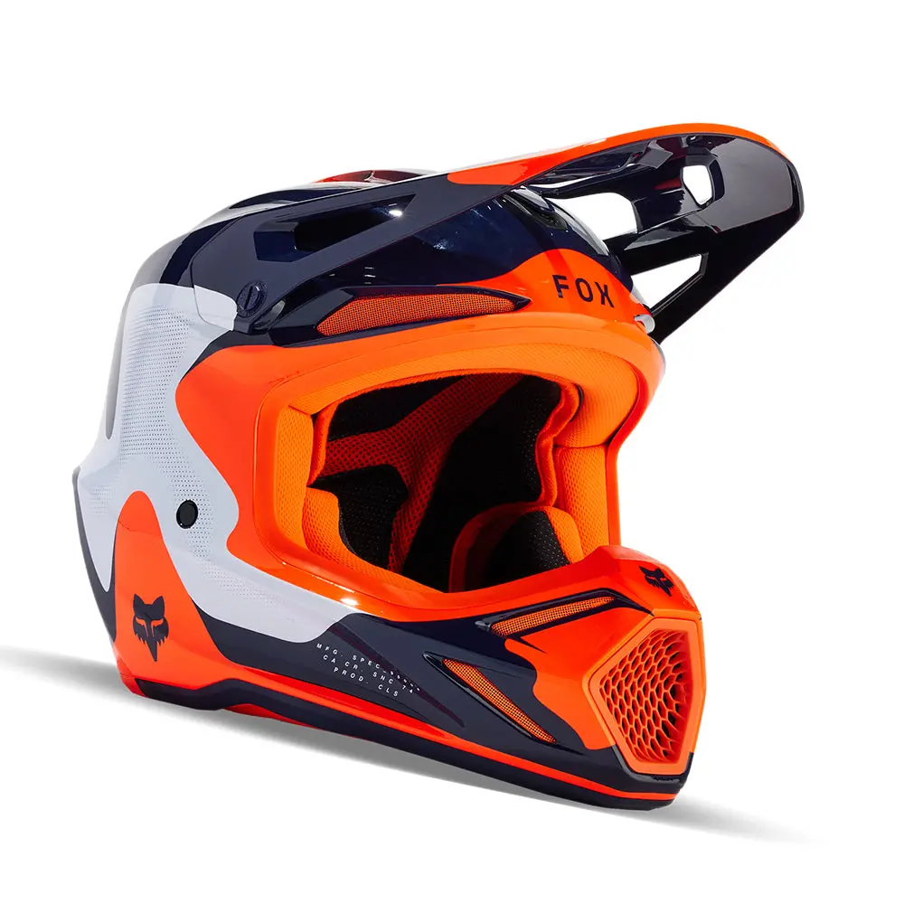 Fox V3 Revise Helmet Mips Ce [Navy/Orange] 1