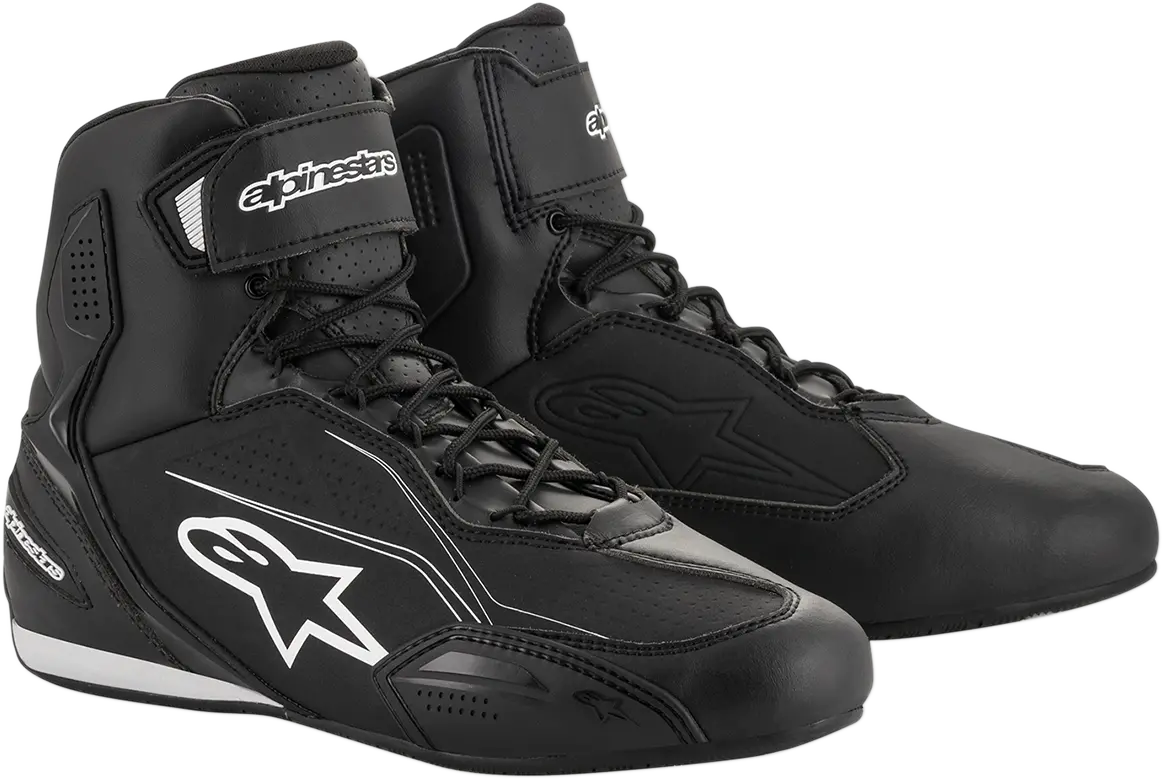 Alpinestars Faster-3 Motorcycle Riding Shoes – Black/White, Us Size 7 (Eu 40) 1