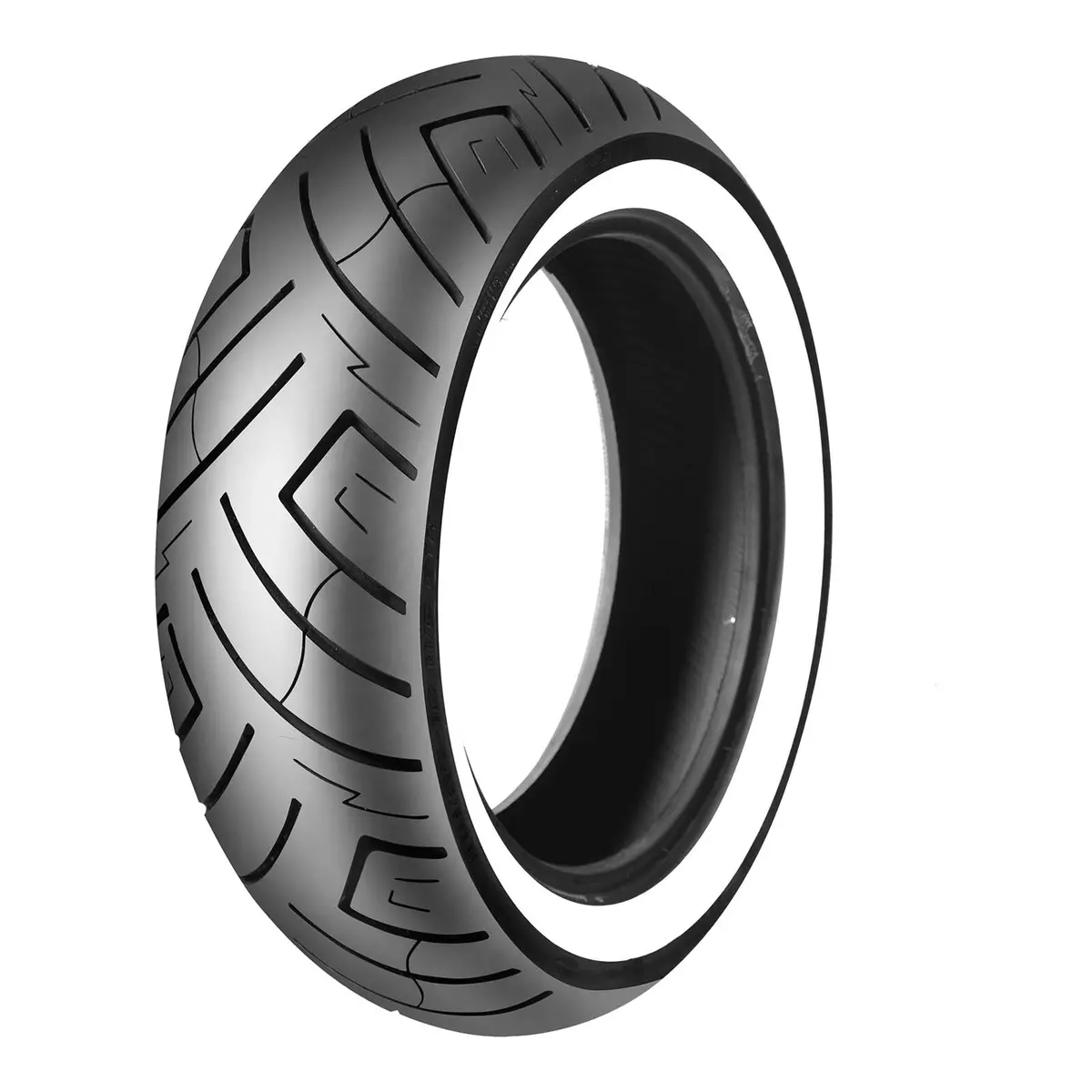 Shinko Sr777 180/55-18 Rear Tubeless Cruiser Tyre (White Wall) 1
