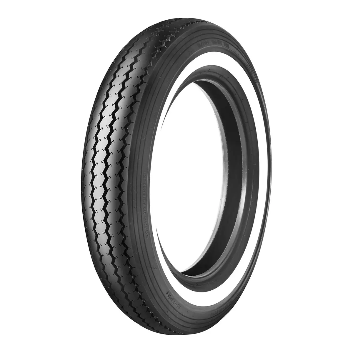 Shinko E240 100/90-19 Classic Front Tubeless Classic Tyre (White Wall) 1