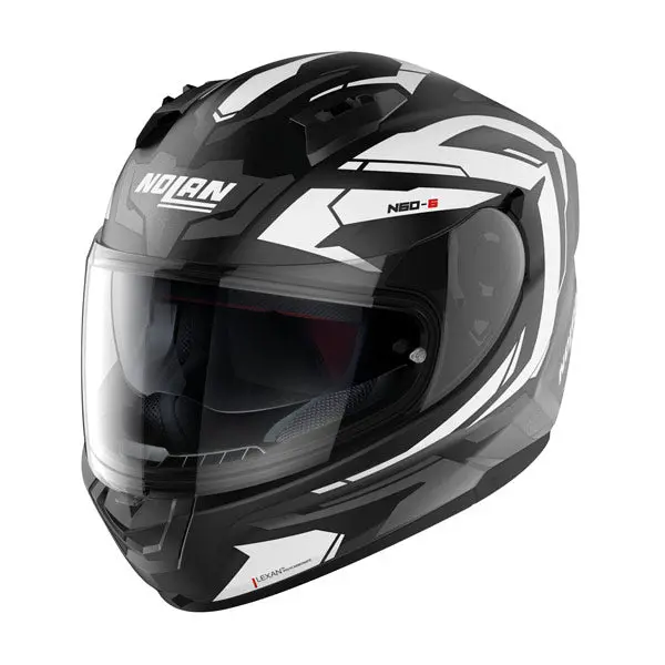 Nolan N60-6 Full Face Helmet - Black/White - Xxl Only 1