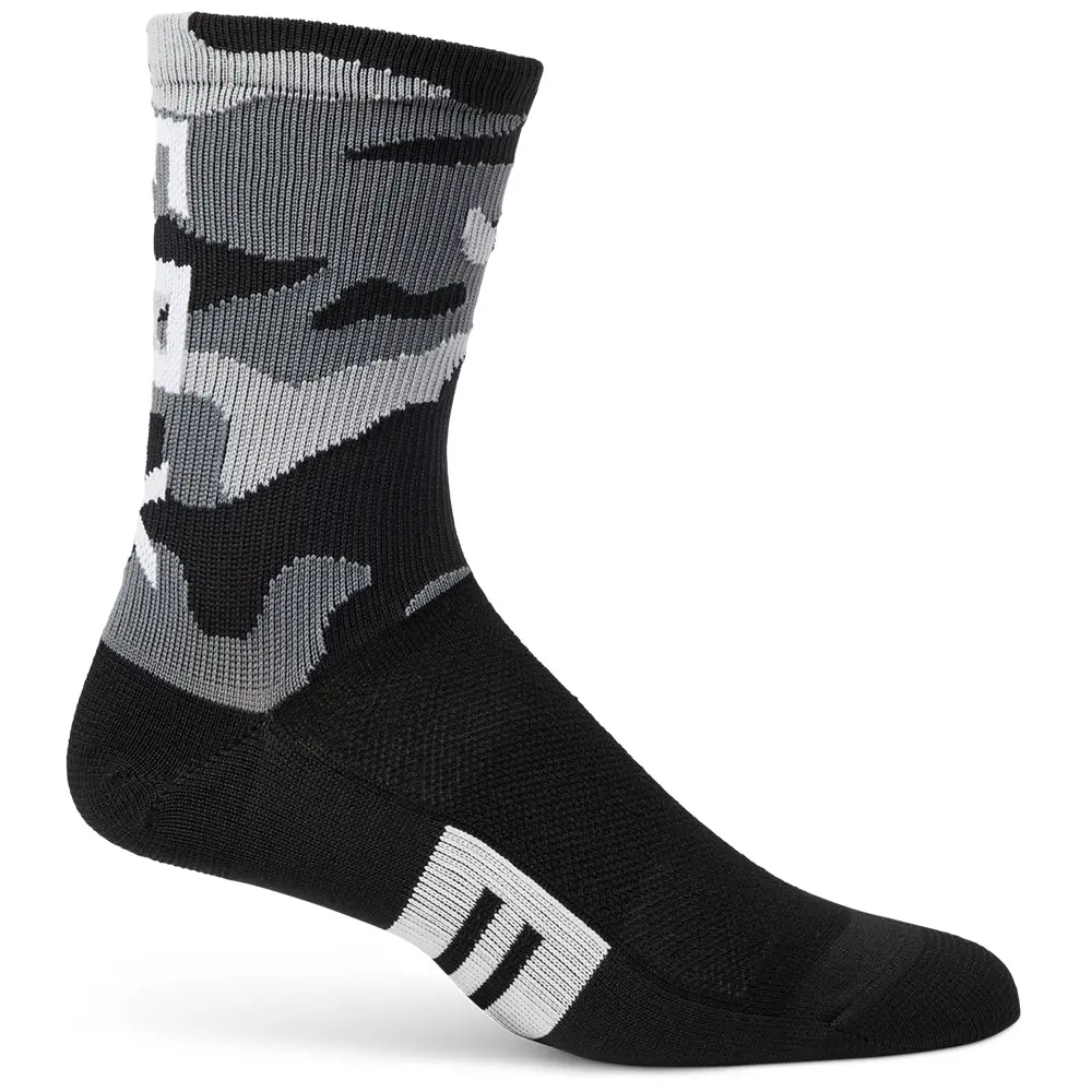 Fox Womens 6 Inch Flexair Merino Socks [Black Camo] 1