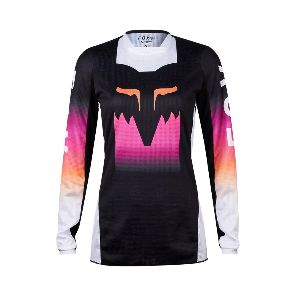 Fox Womens 180 Flora Jersey [Black/Pink] 1