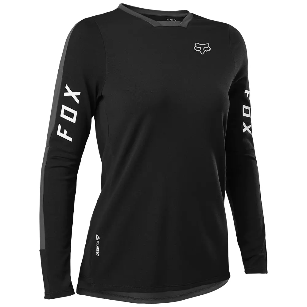 Fox Womens Defend Pro Ls Jersey [Black] 1