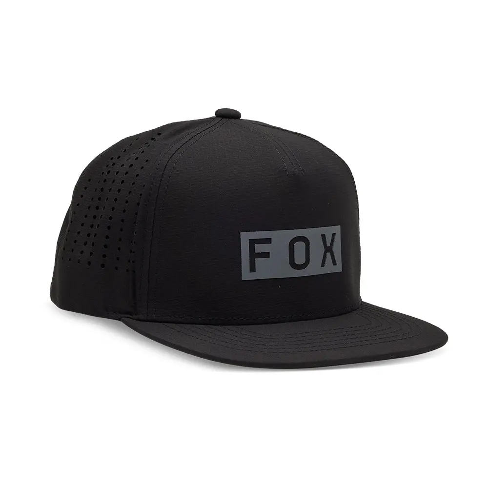 Fox Wordmark Tech Snapback Hat [Black] Os 1