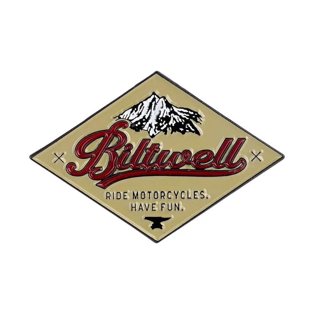Biltwell Enamel Pin [Crs Red/Beige] 1
