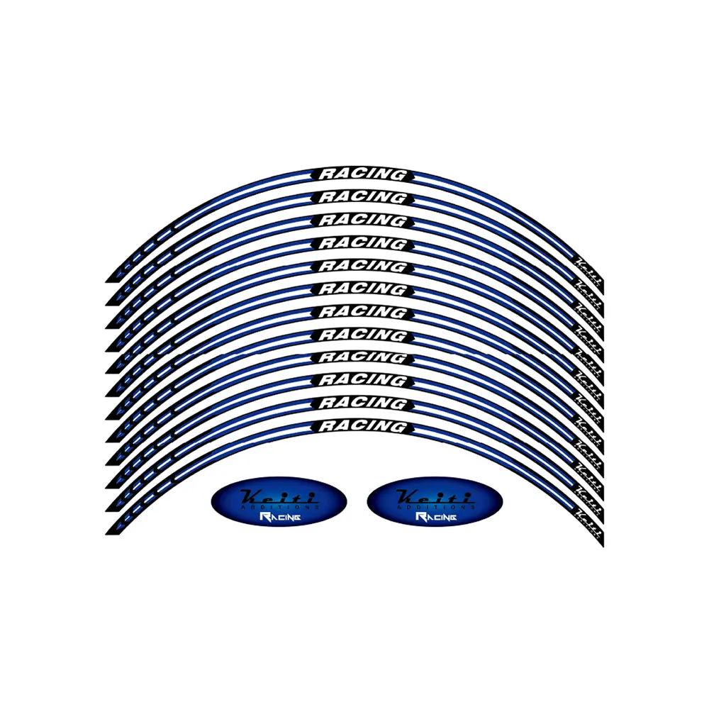 Keiti Reflective Wheel 3 Stripe Racing Ws820b [Blue] 1