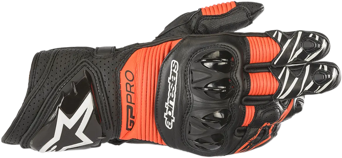Alpinestars Gp Pro Rs3 Motorcycle Gloves – Black/Fluorescent Red, Size Small (Model 3556922-1030-S) 1