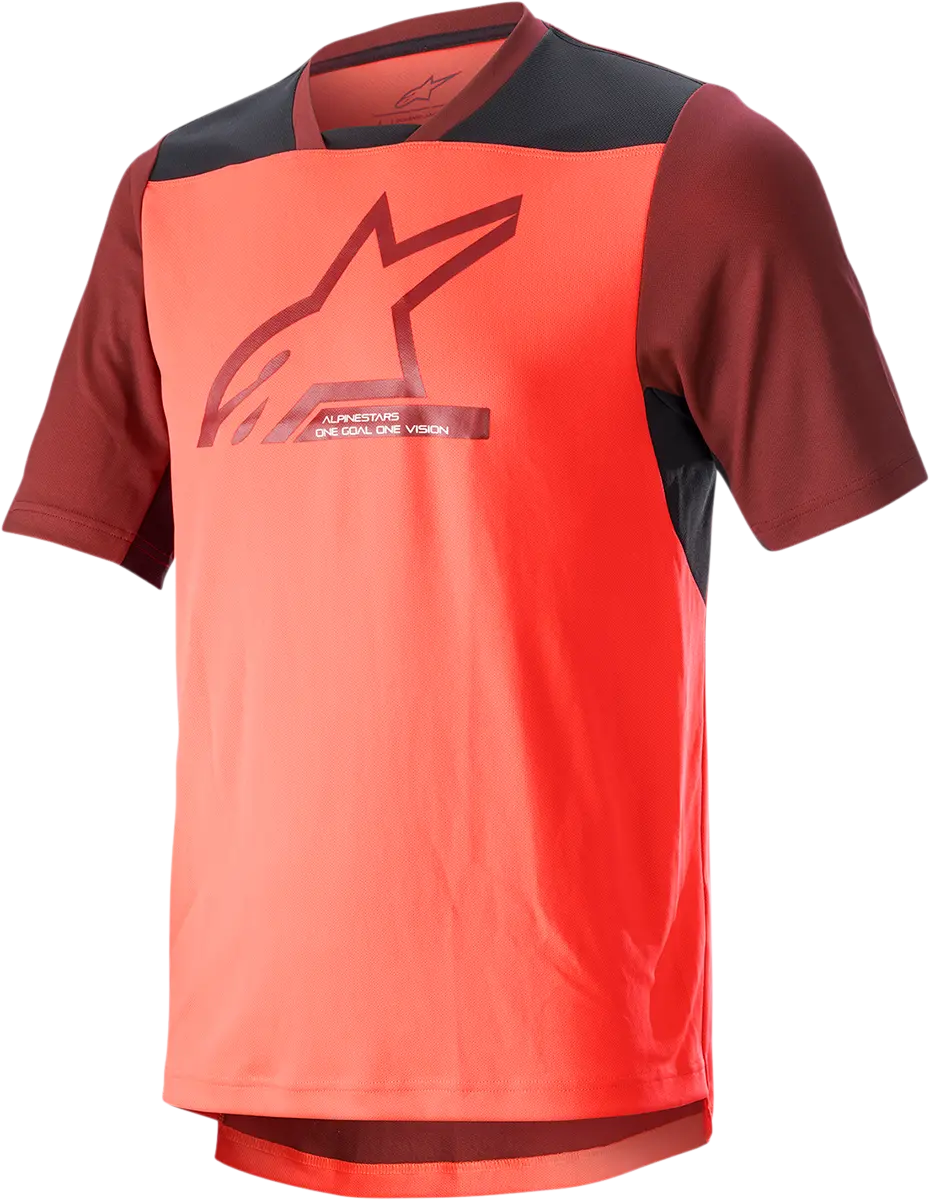Alpinestars Drop 6.0 V2 Short-Sleeve Motocross Jersey – Coral/Black, Medium 1