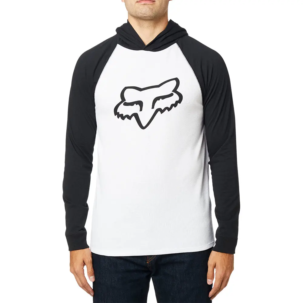 Fox Subzcribe Hooded Ls Knit Top [Black/White] 1