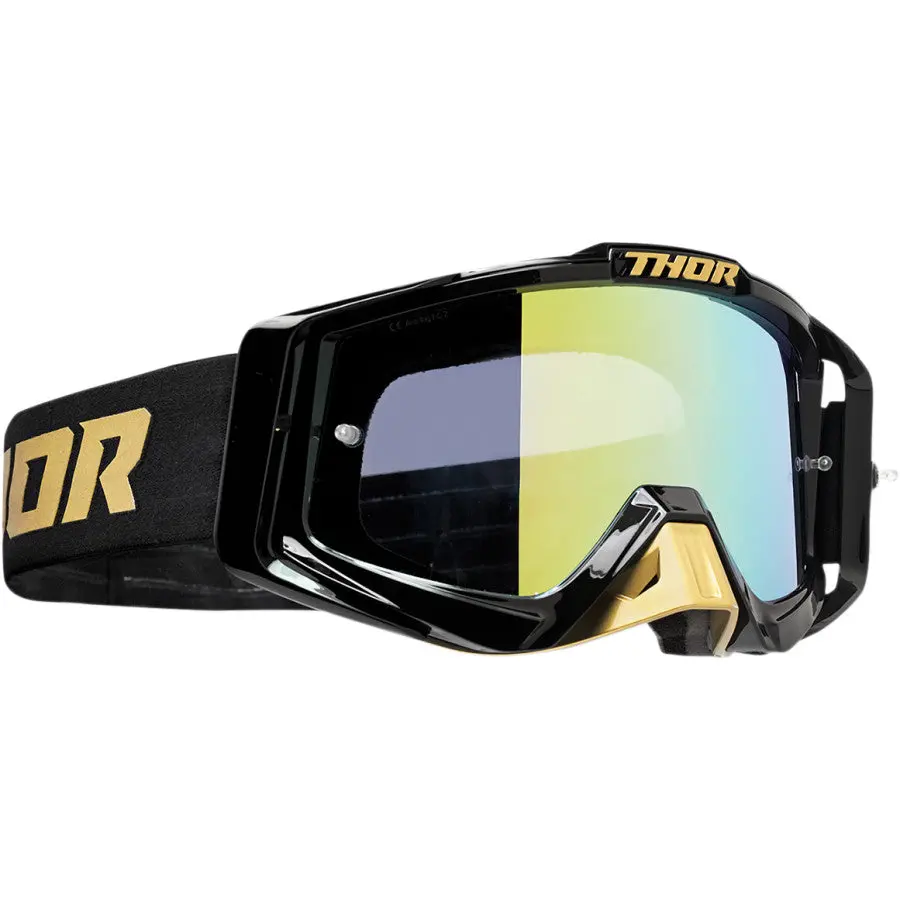 Thor Mx Goggles S23 Sniper Pro Divide Gold Black Includes Spare Clear Lens ## 1