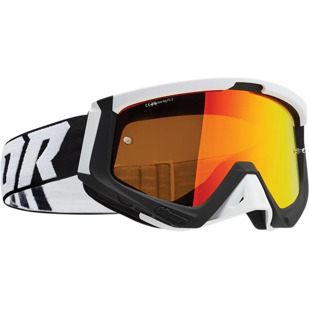 Thor Mx Goggles S23 Sniper Black White Inc Spare Clear Lens 1