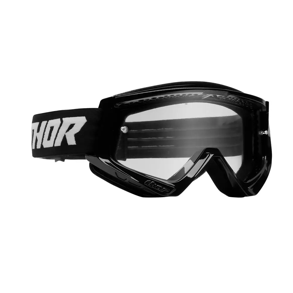 Thor Mx Goggles S23 Youth Combat Solid Black/White 1