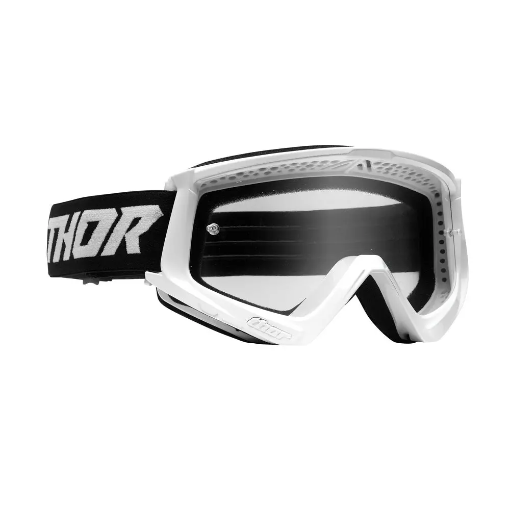 Thor Mx Goggles S23 Youth Combat White Black 1
