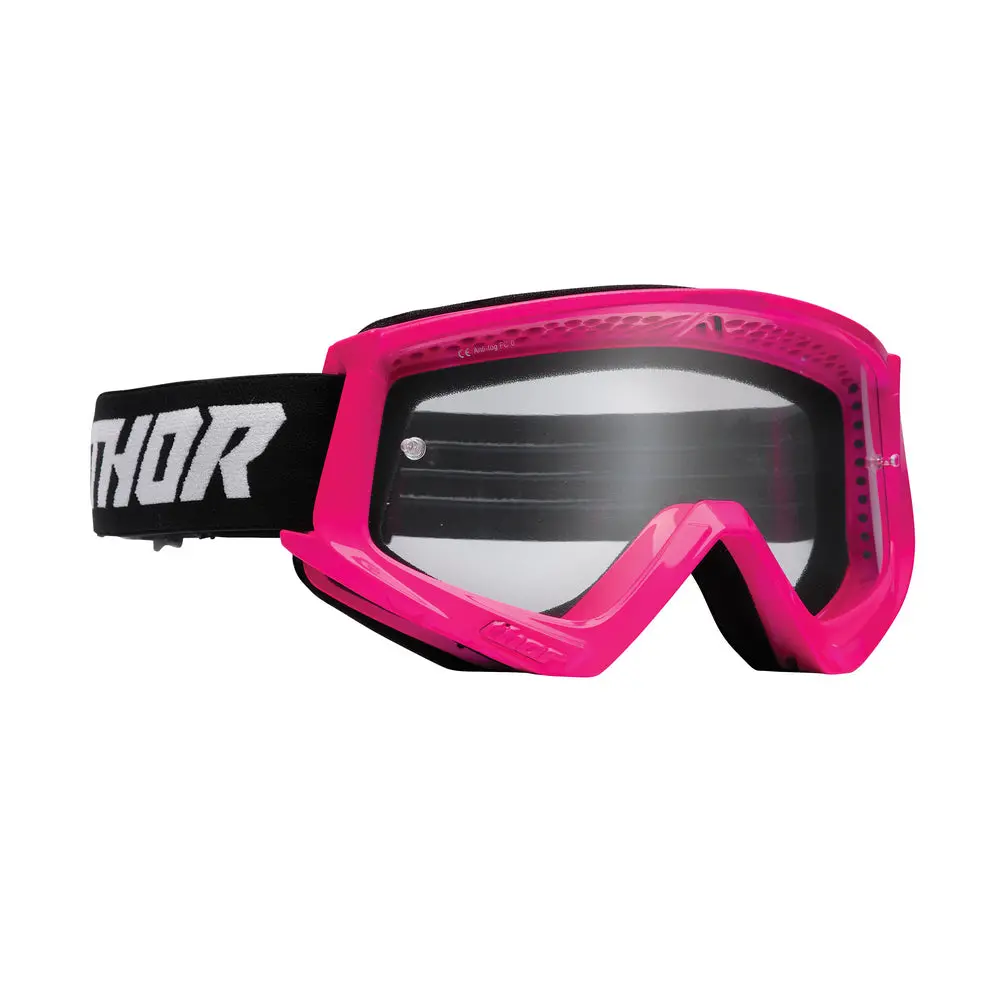 Thor Mx Goggles S23 Youth Combat Fluro Pink/Black 1